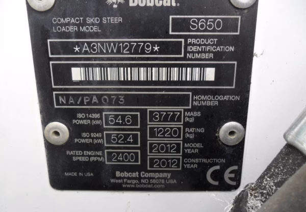 Bobcat S 650 - Image 7